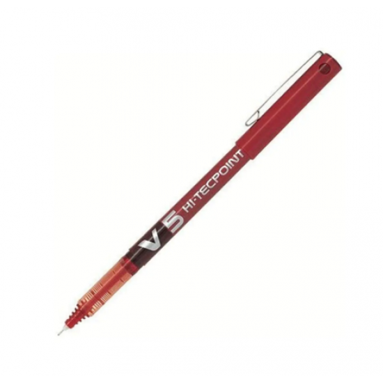 PILOT V5 İĞNE UÇ ROLLER KALEM 05MM KIRMIZI