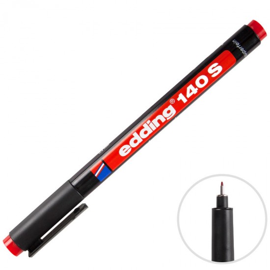 Edding Asetat Kalemi 140-02 S Kırmızı