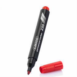 Lacco Permanent Markör - Yuvarlak Uç - Kırmızı