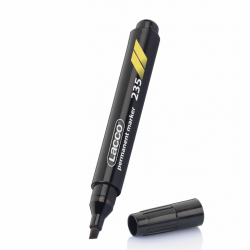 Lacco Permanent Markör - Kesik Uç - Siyah