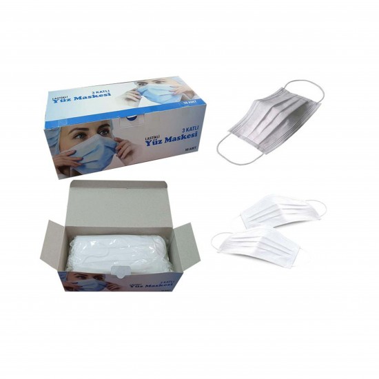 Üç Katlı Cerrahi Maske
