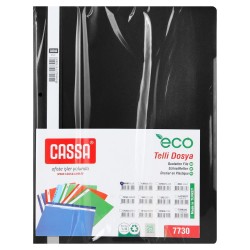 Cassa Eco Telli Dosya Siyah 50'li