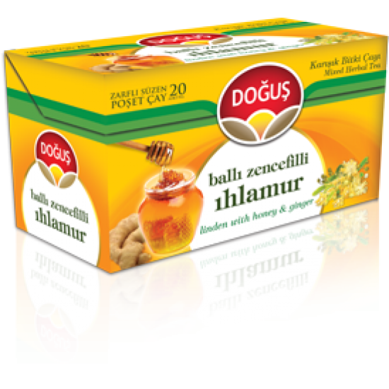Doğuş Bardak Poşet Çay Ihlamur Ballı Zencefil Aromalı 1.6 g x 20 Adet